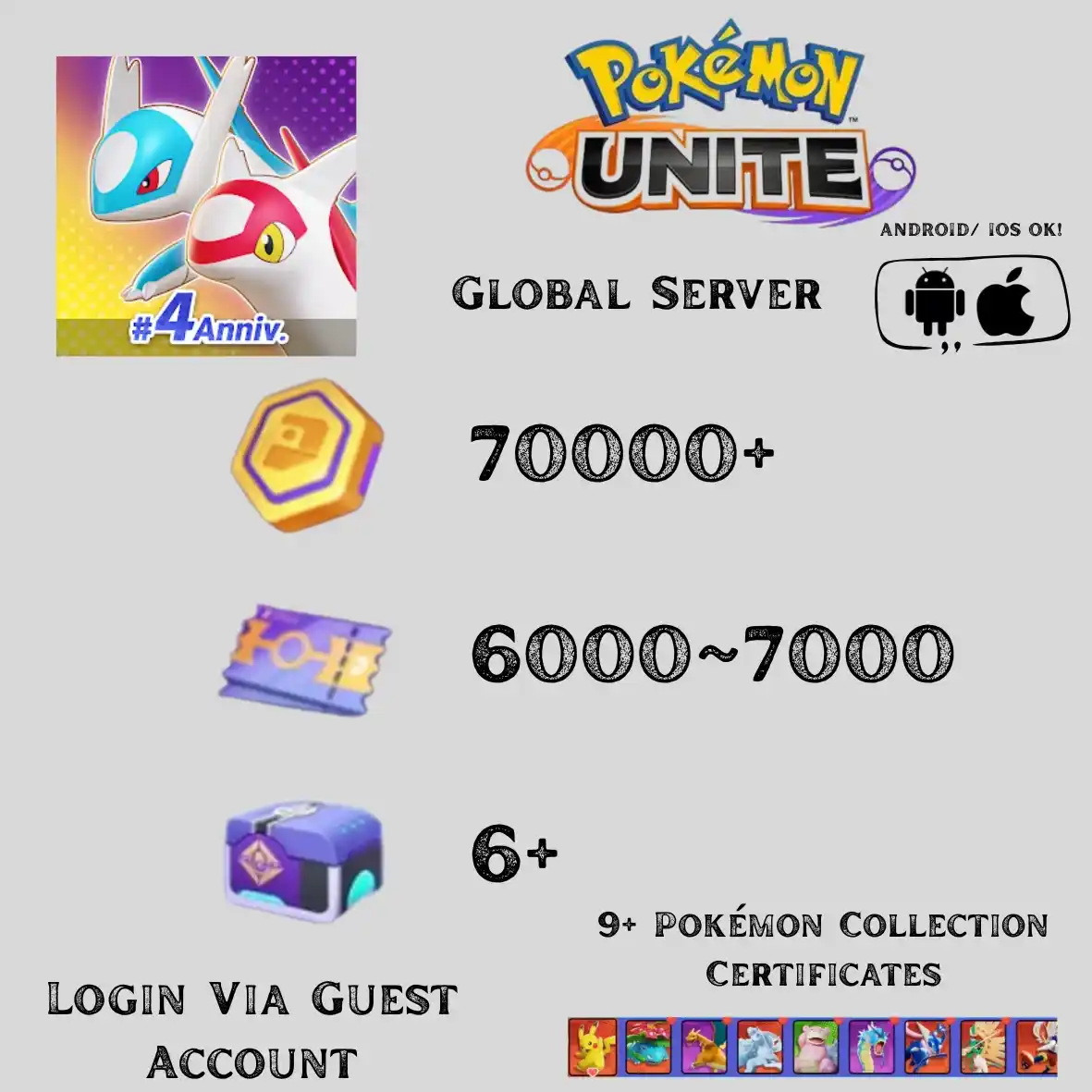 Pokemon Unite Guest Account | No 1