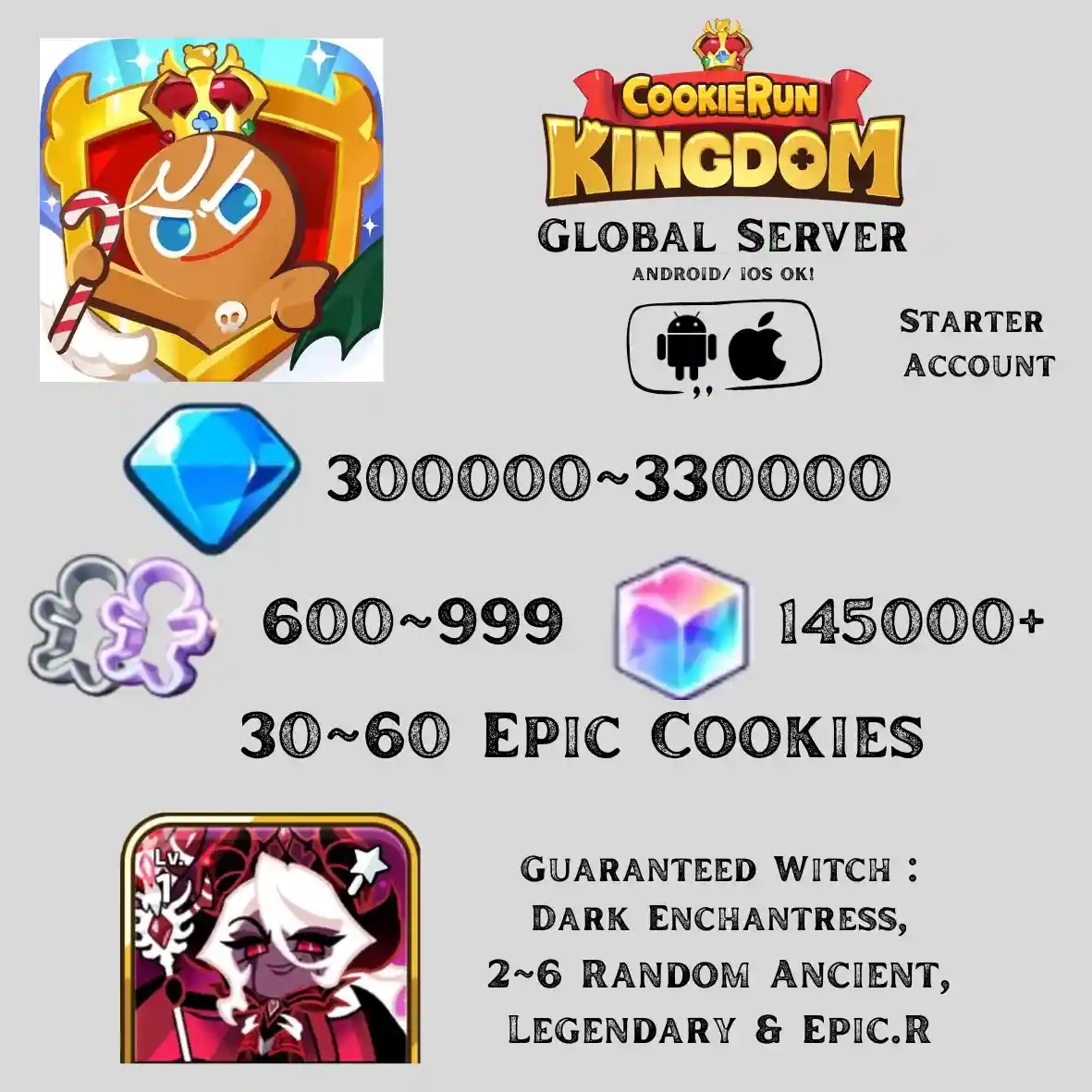 Dark Cacao Server | 300~330K DM, Witch : Dark Enchantress