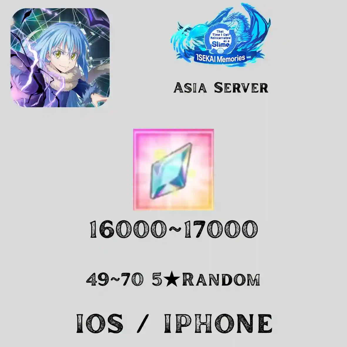 Khusus iOS/Iphone | 16000~17000 MC