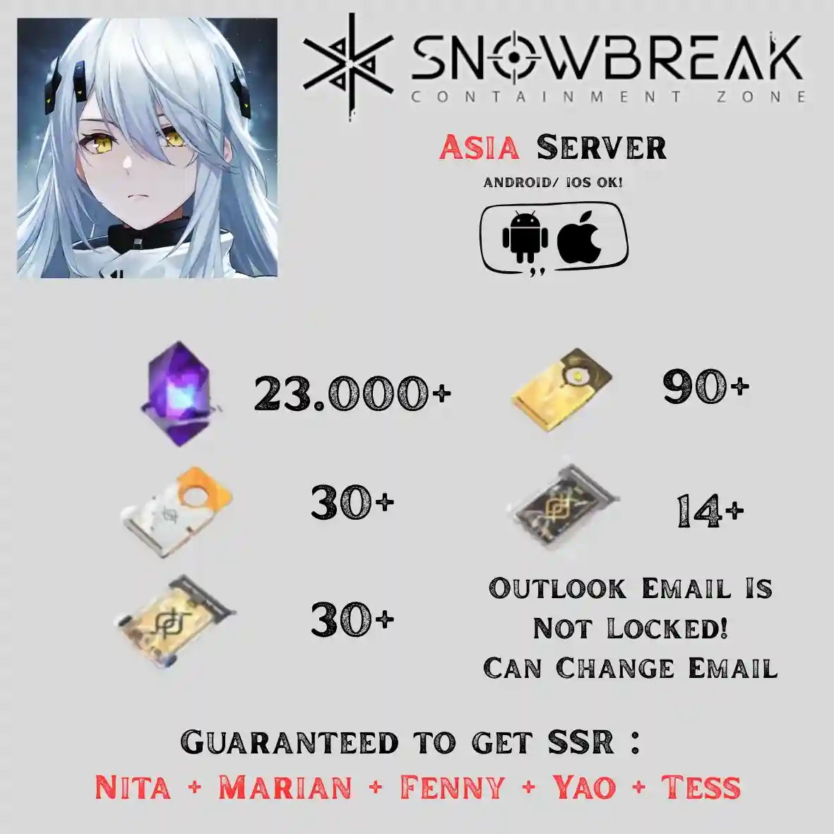 Snowbreak Containment Zone Asia Server | No 1